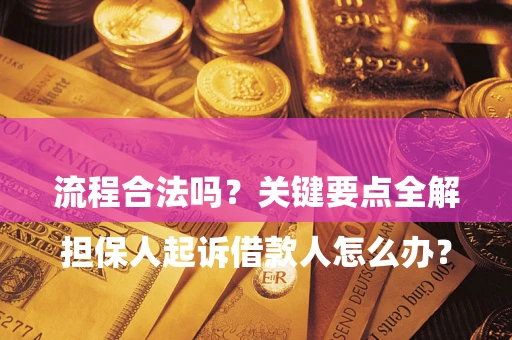 济南

担保人起诉借款人怎么办？流程合法吗？关键要点全解析